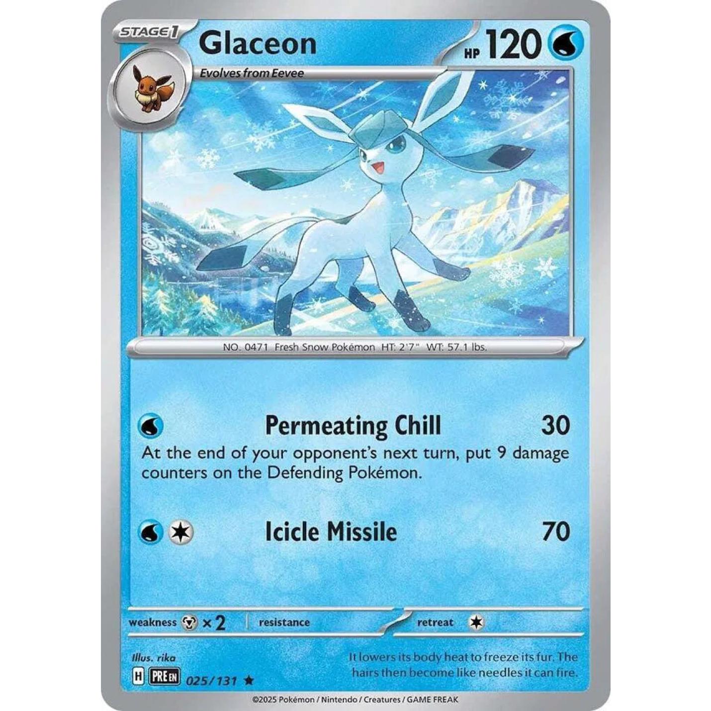 Glaceon 025/131 - Prismatic Evolutions - Holofoil