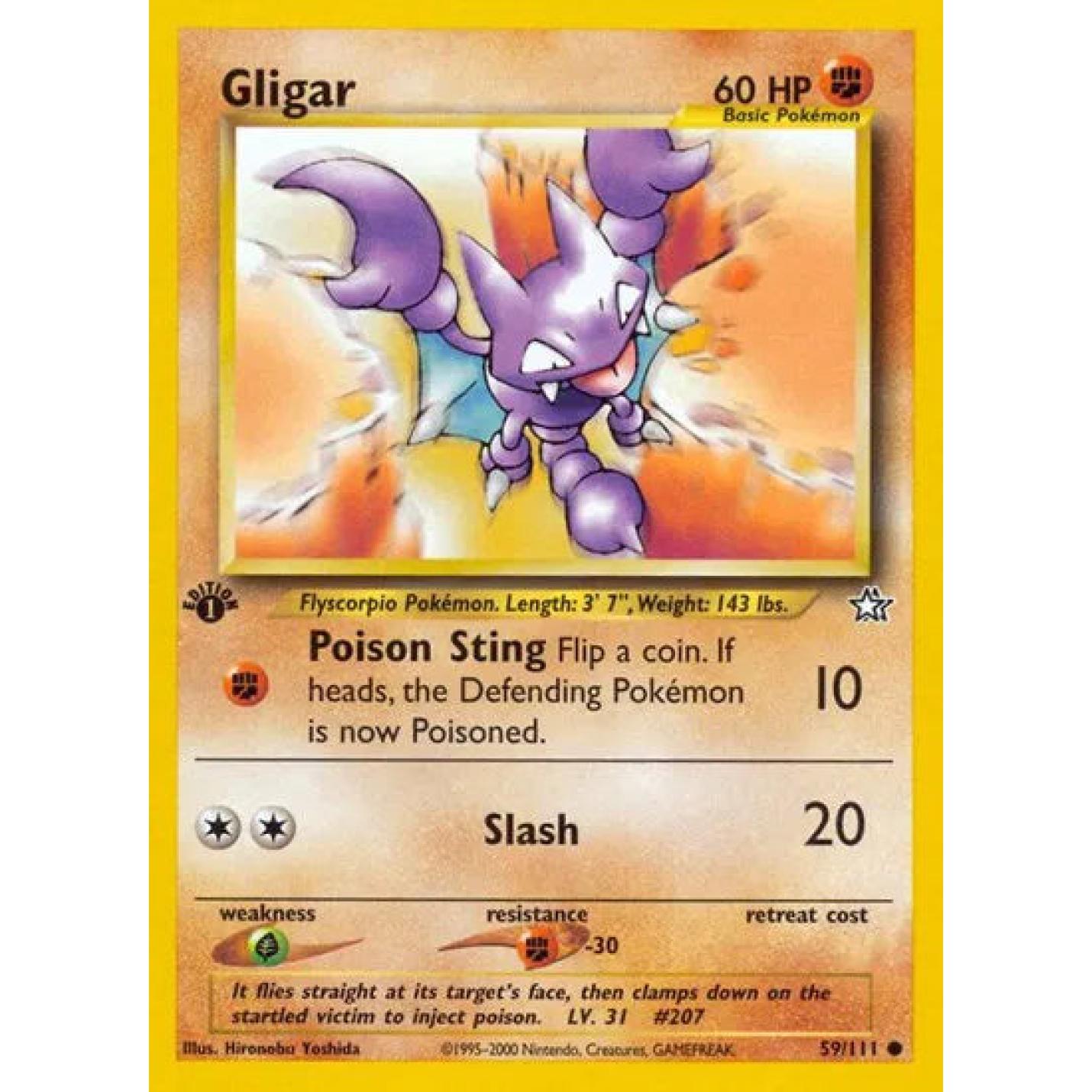 Gligar 59/111 - Neo Genesis (First Edition) - Normal