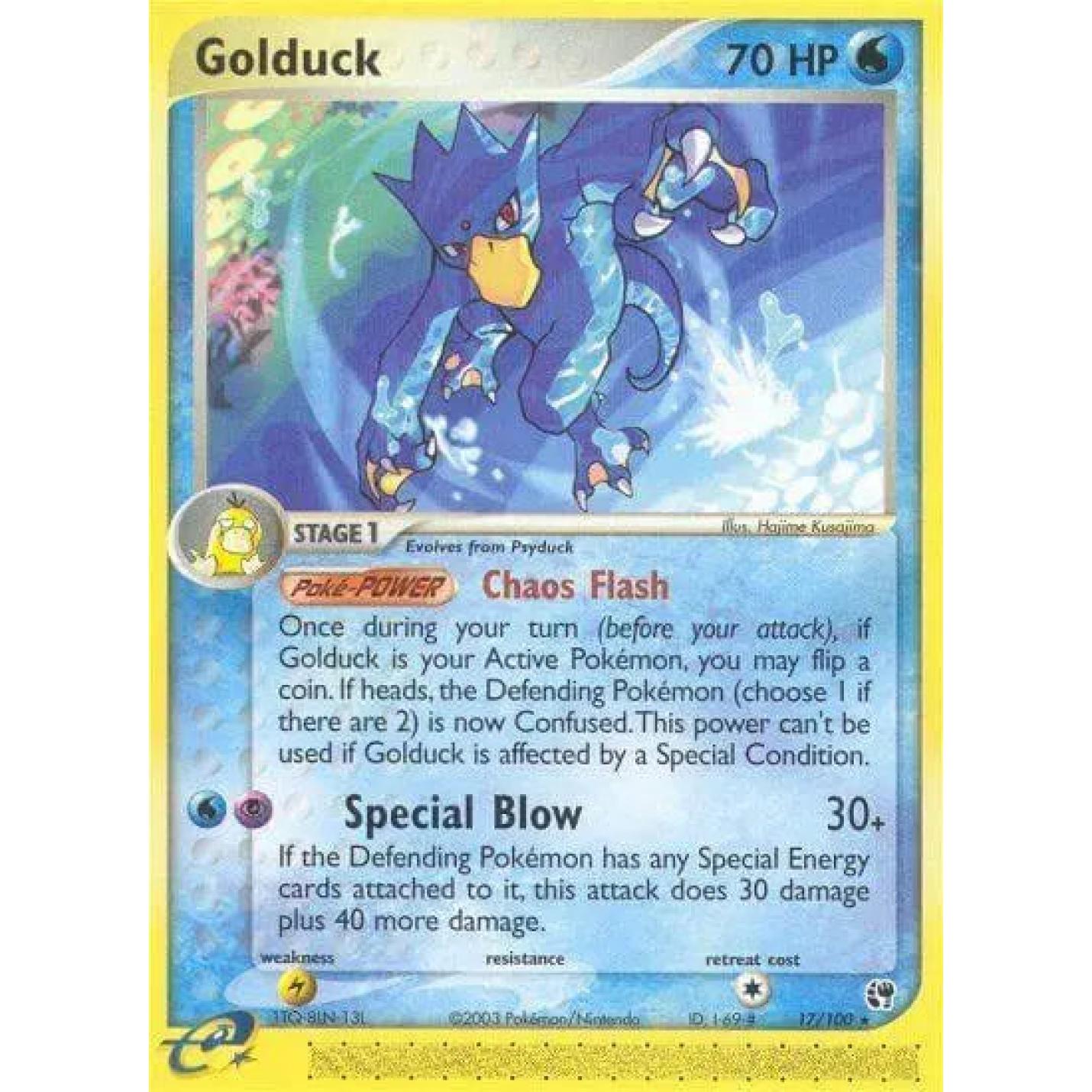 Golduck 17/100 - EX Sandstorm - Normal