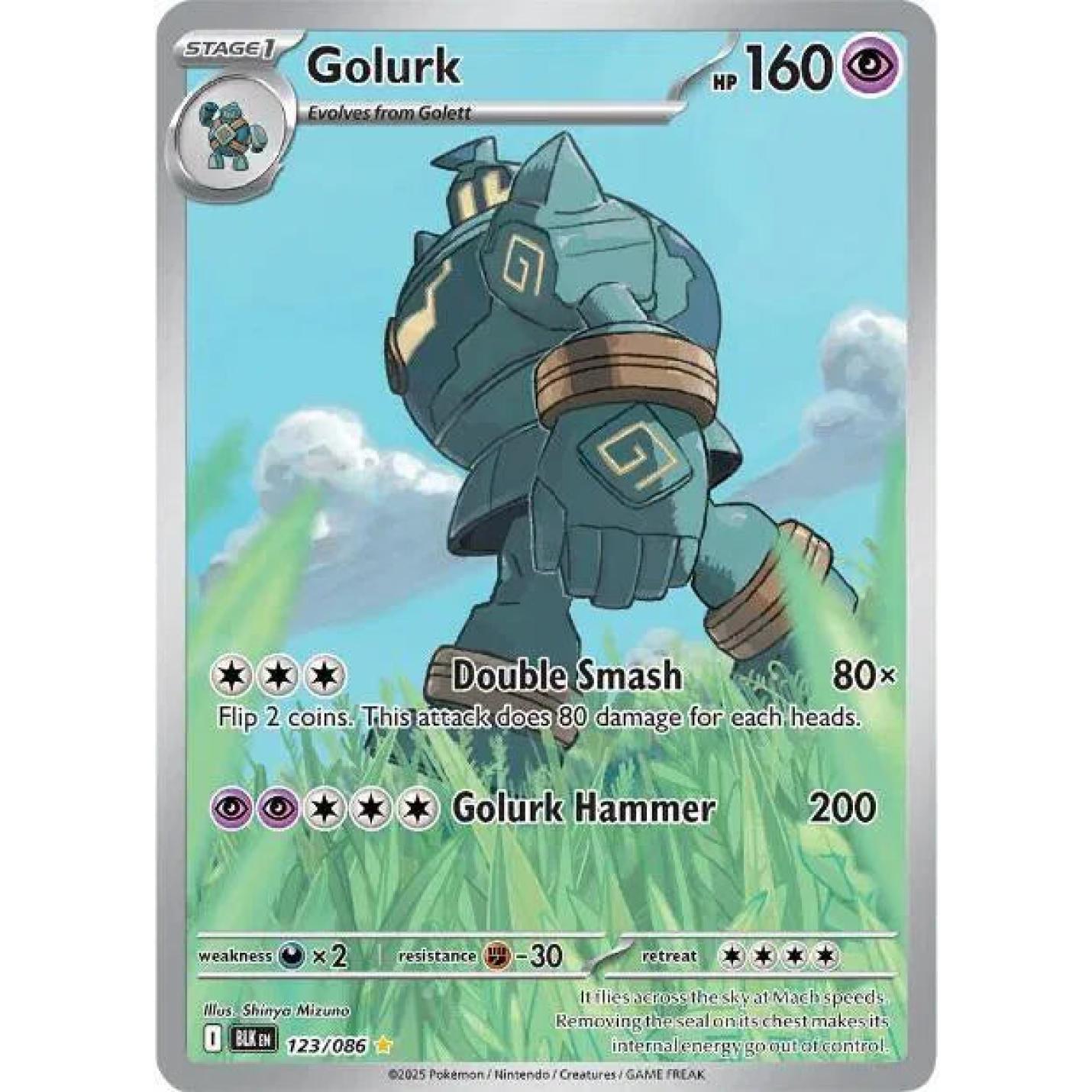Golurk 123/086 - Black Bolt - Holofoil