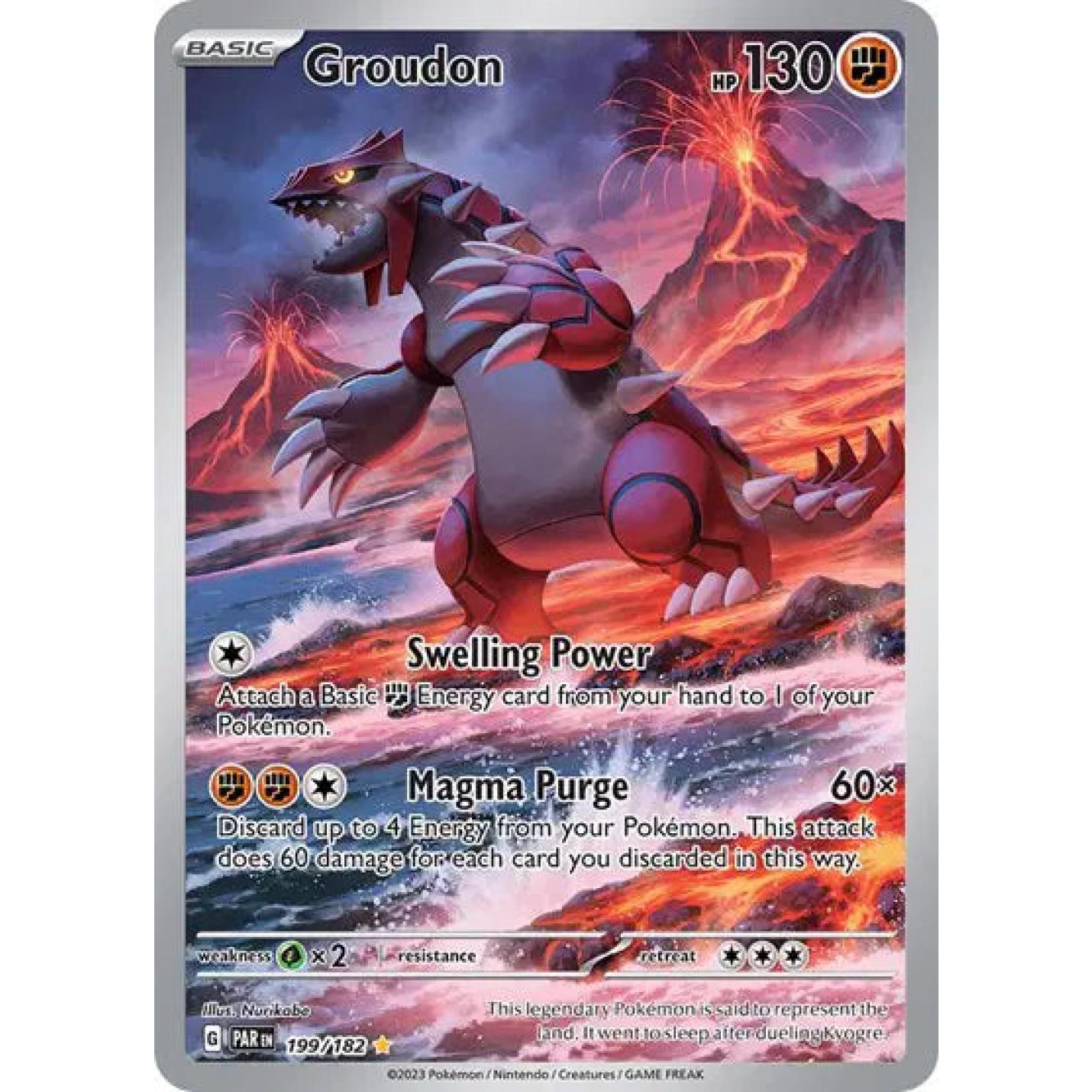 Groudon 199/182 - Paradox Rift - Holofoil