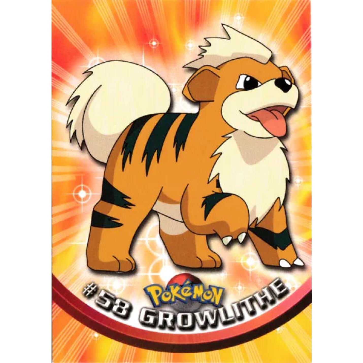 Growlithe 58 - Topps Series 1 - Normal
