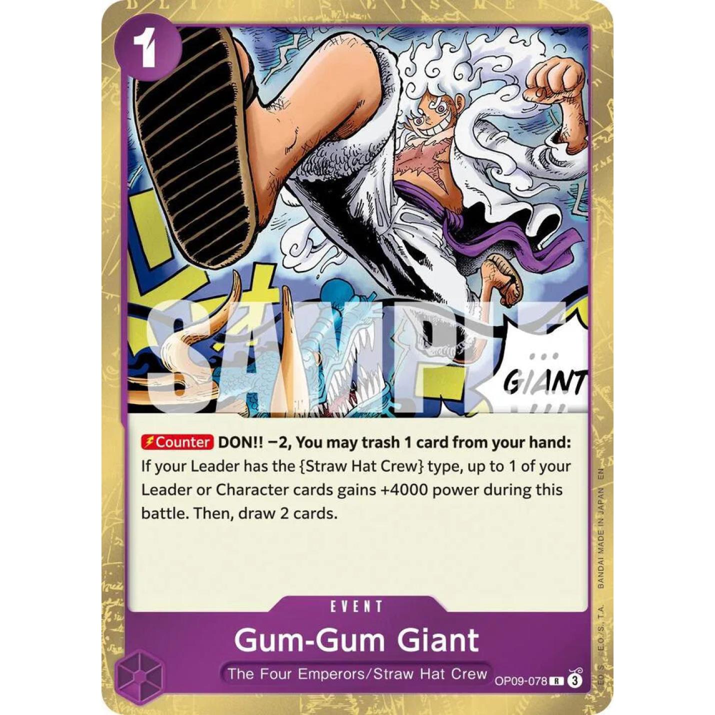 Gum-Gum Giant (Reprint) OP09-078 - The Best Vol.2 - Foil