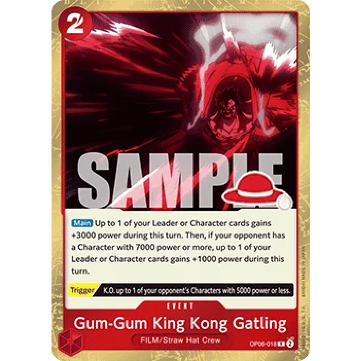 Gum-Gum King Kong Gatling (Luffy Deck) OP06-018 - Learn Together Deck Set - Normal