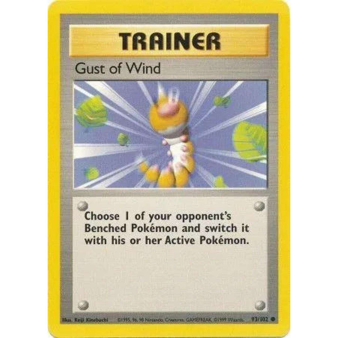Gust of Wind 93/102 - Base Set (Unlimited) - Normal