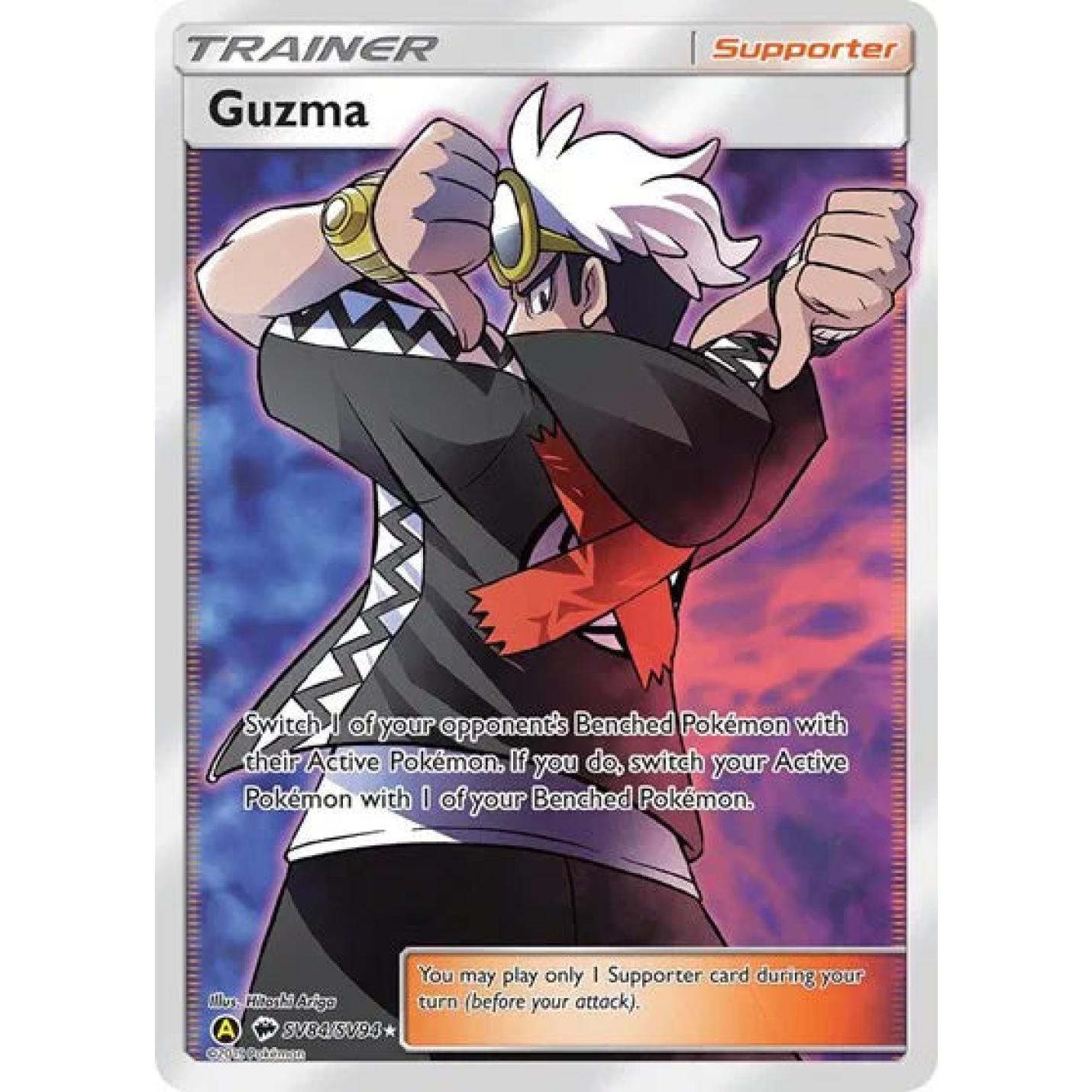 Guzma SV84/SV122 - Hidden Fates: Shiny Vault - Holofoil