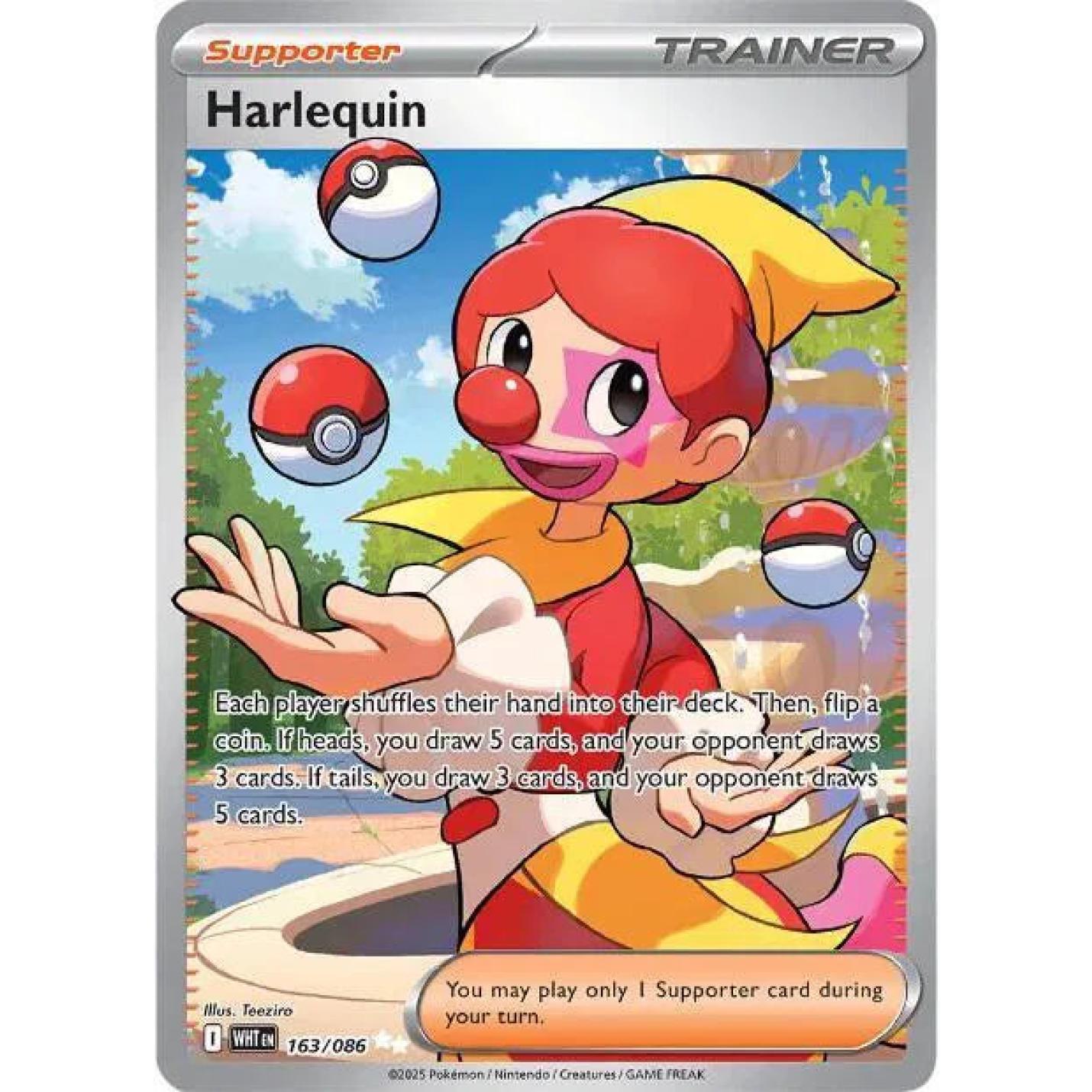 Harlequin 163/086 – White Flare – Holofoil