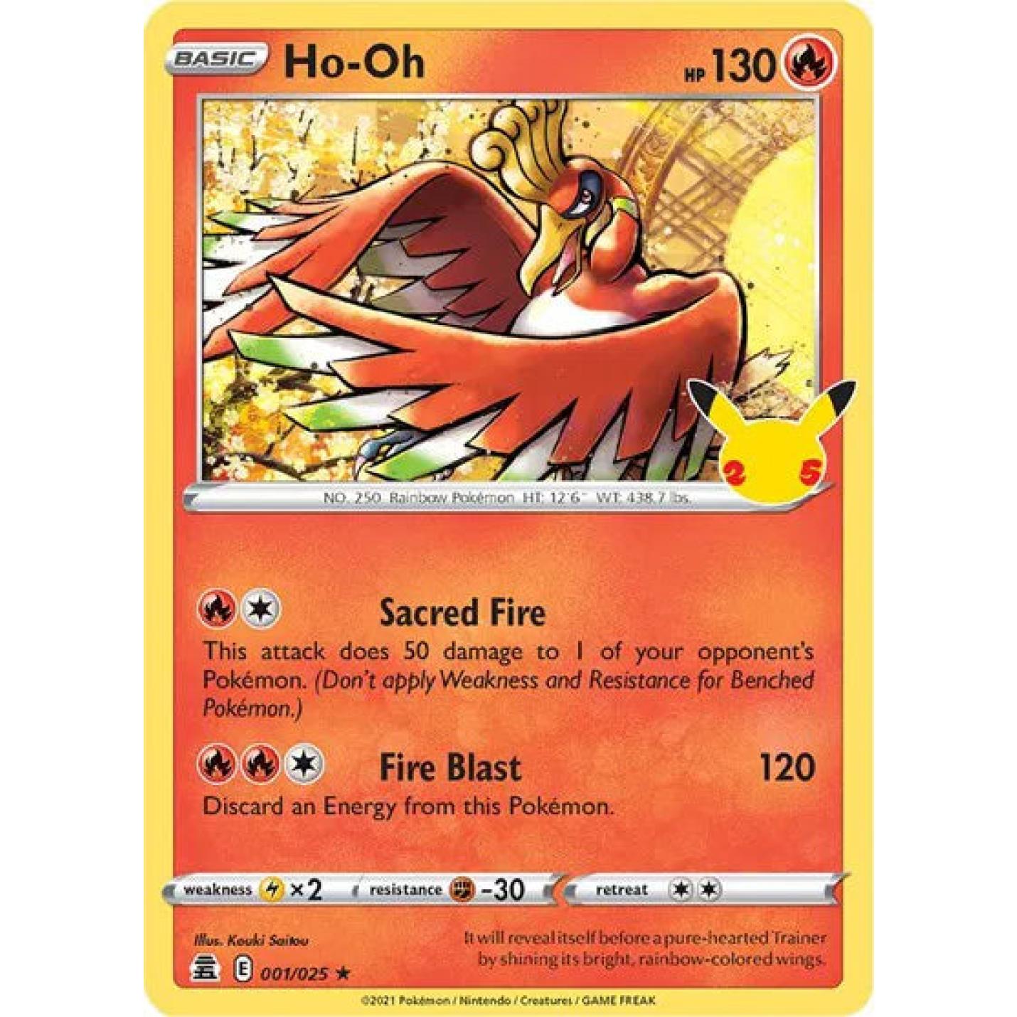 Ho-oh 001/025 - Celebrations - Holofoil