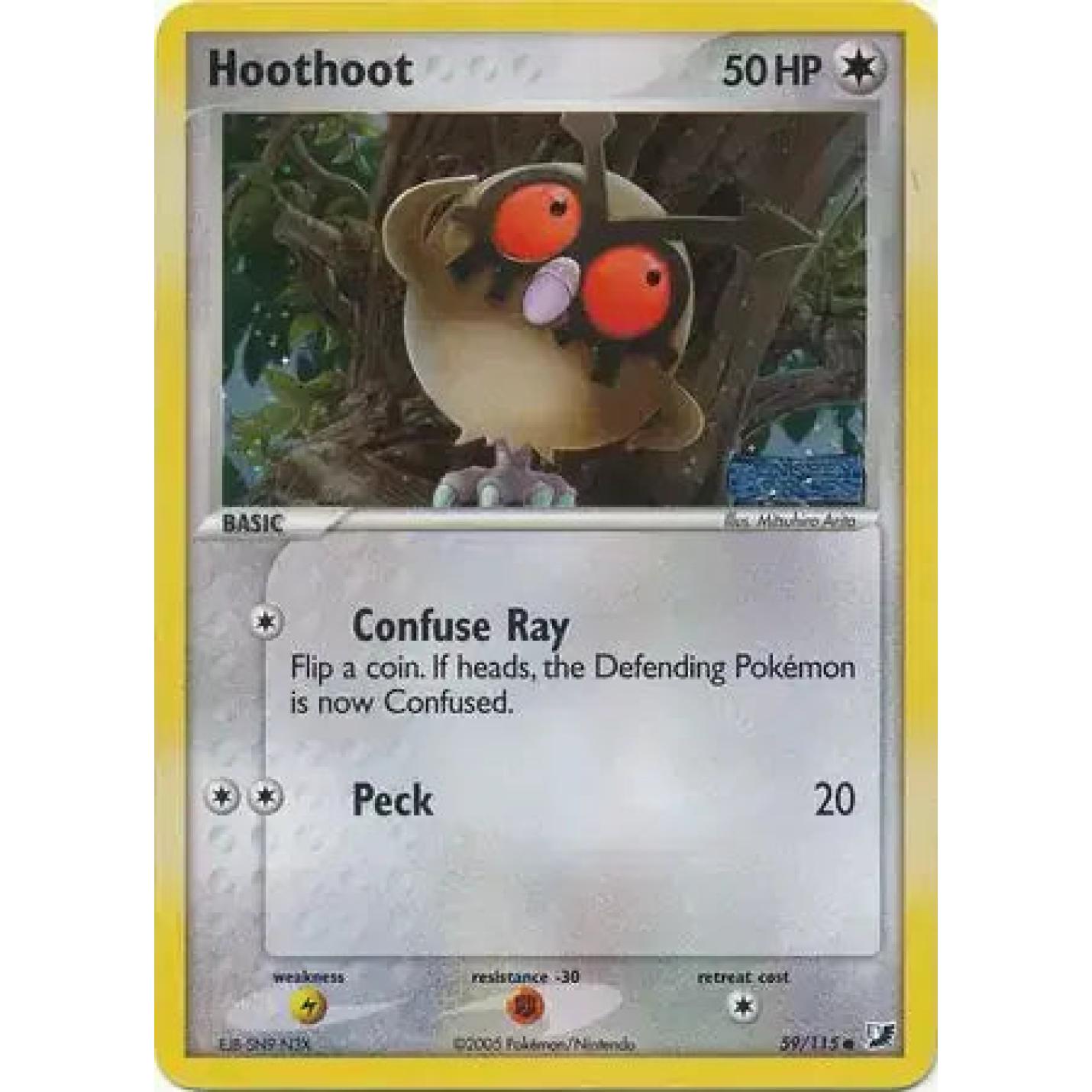 Hoothoot 59/115 - EX Unseen Forces - Reverse Holofoil