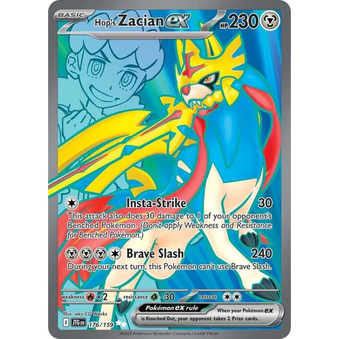Hop's Zacian ex 176/159 - Journey Together - Holofoil