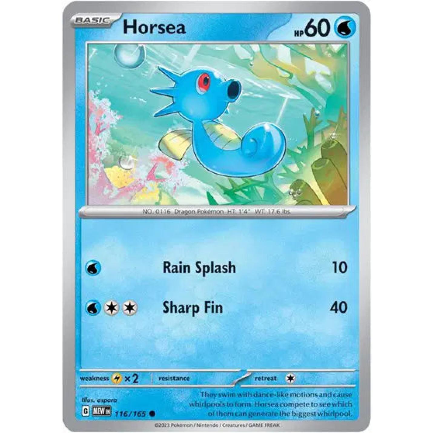 Horsea 116/165 - Scarlet & Violet 151 - Reverse Holofoil