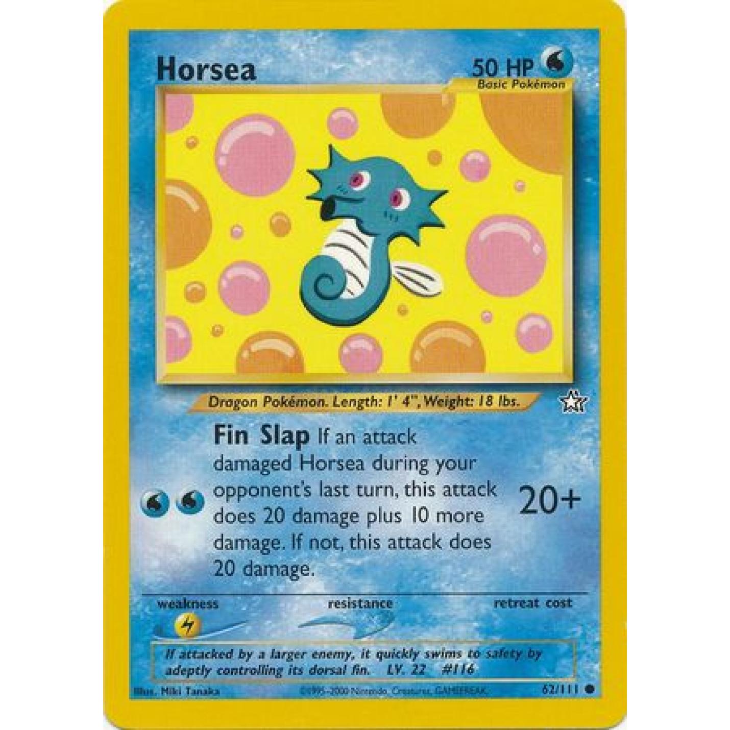 Horsea 62/111 - Neo Genesis (Unlimited) - Normal