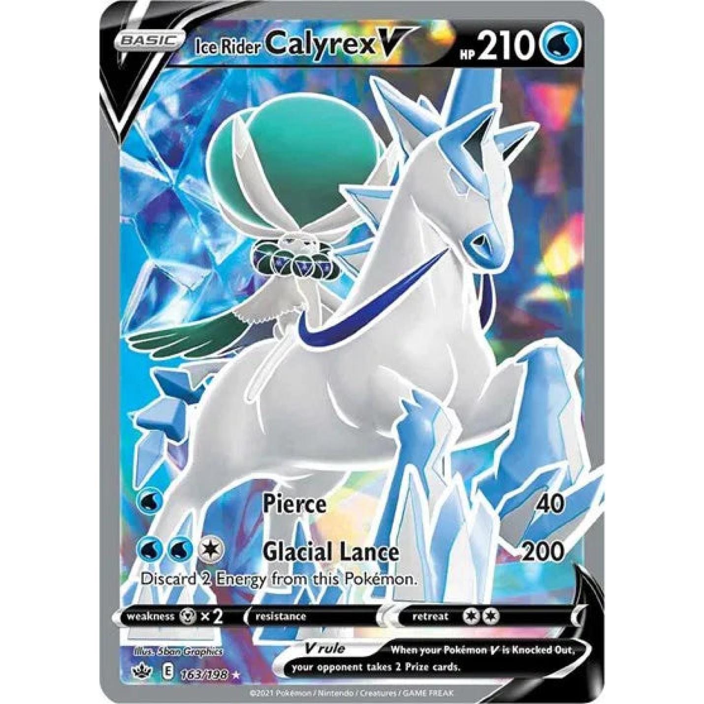 Ice Rider Calyrex V 163/198 - Chilling Reign - Holofoil