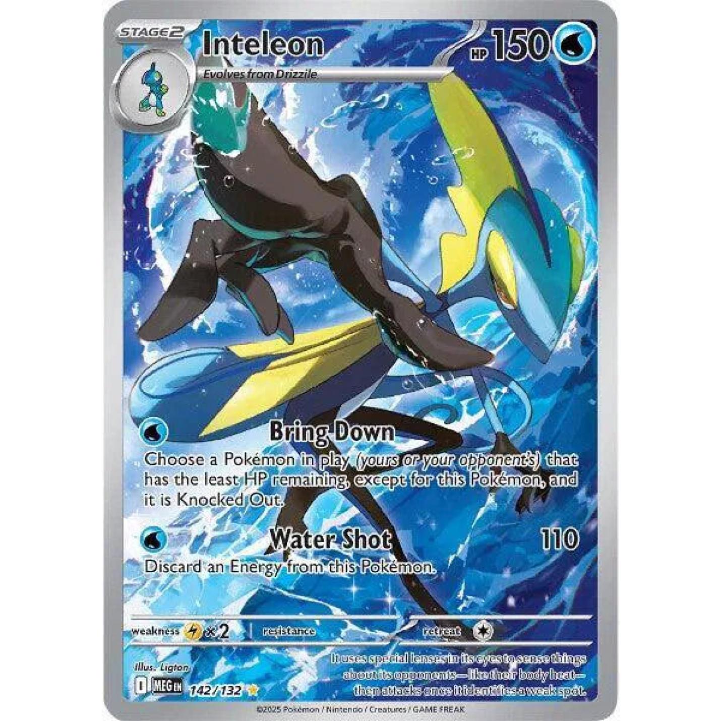 Inteleon 142/132 - Mega Evolution - Holofoil