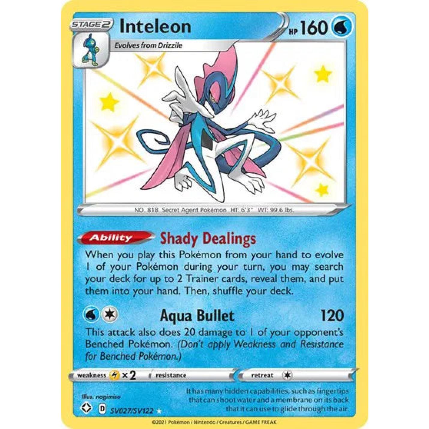 Inteleon SV027/SV122 - Shining Fates: Shiny Vault - Holofoil