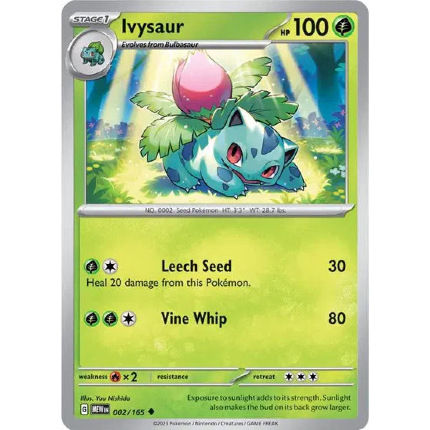 vysaur 002/165 - Scarlet & Violet 151 - Normal