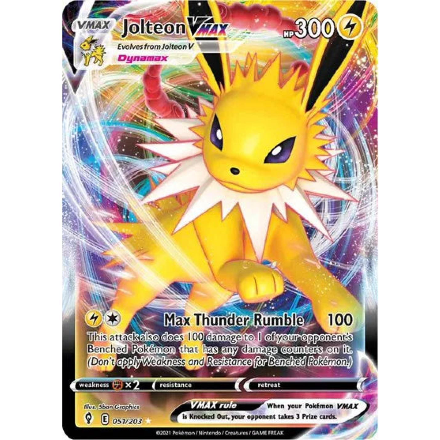 Jolteon VMAX 051/203 - Evolving Skies - Holofoil