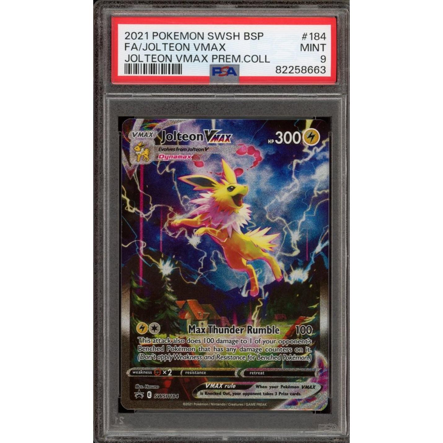 Jolteon VMAX (PSA 9) SWSH184 - Sword & Shield Promo - Holofoil