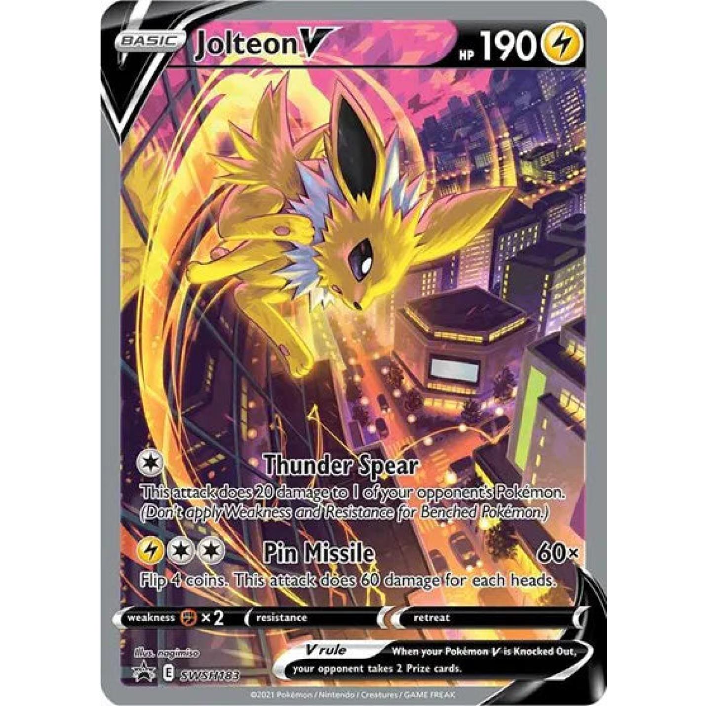 Jolteon V SWSH183 - Sword & Shield Promo - Holofoil