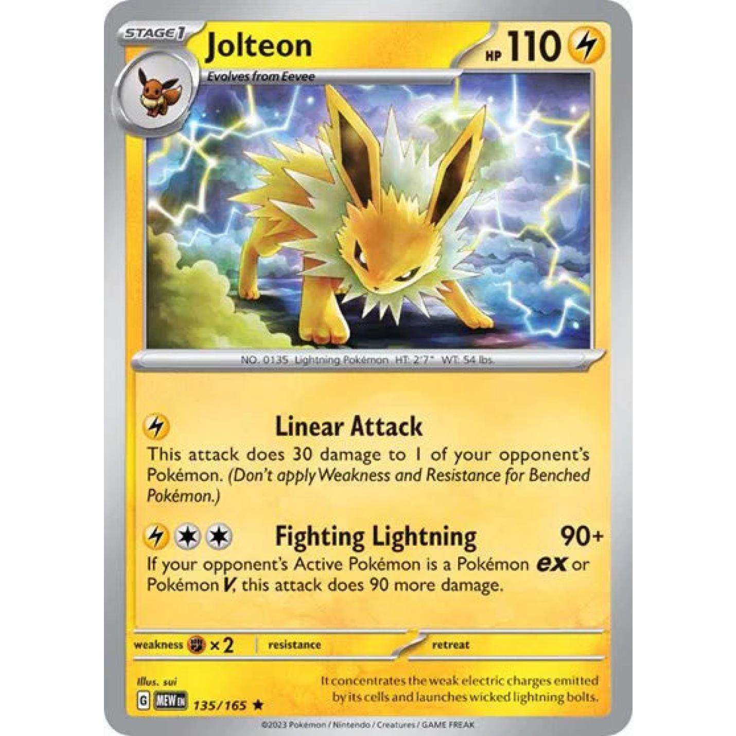 Jolteon 135/165 - Scarlet Violet 151 - Holofoil