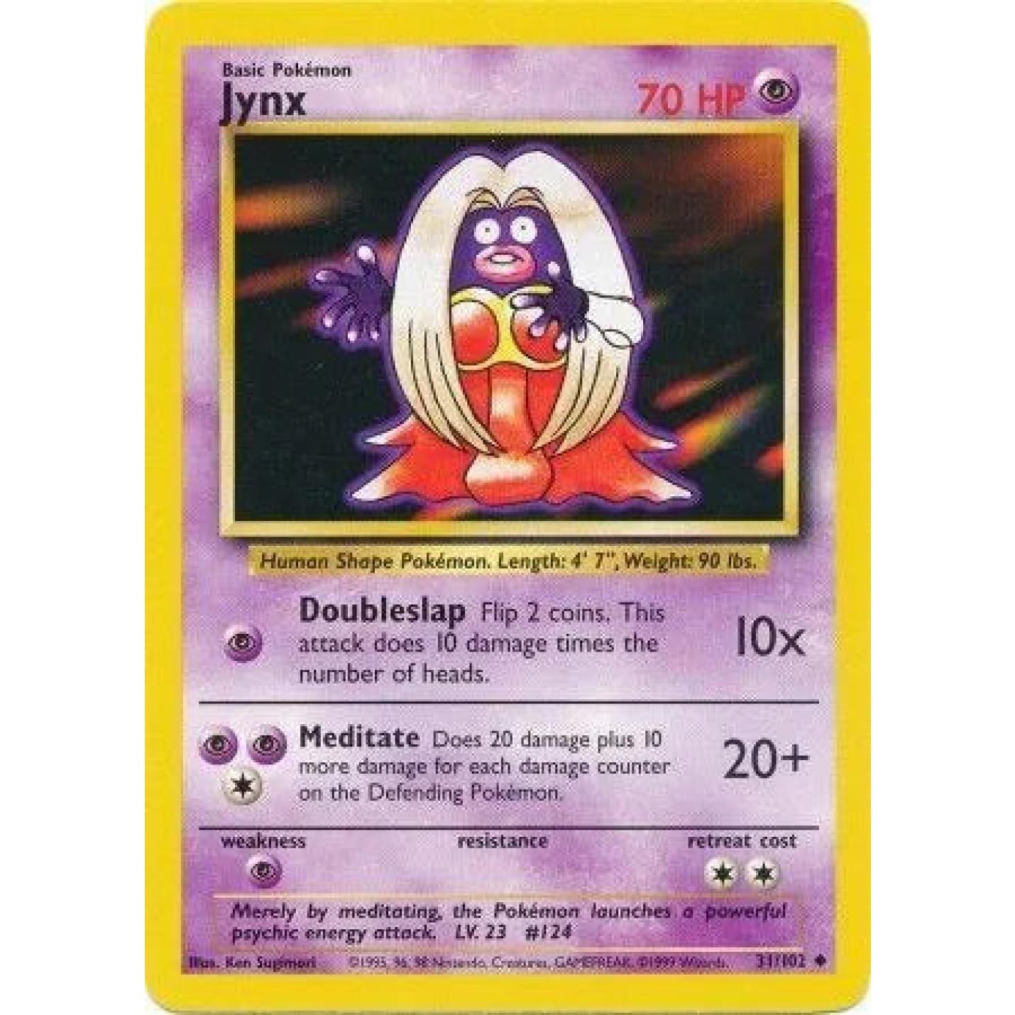 Jynx 31/102 - Base Set (Unlimited) - Normal
