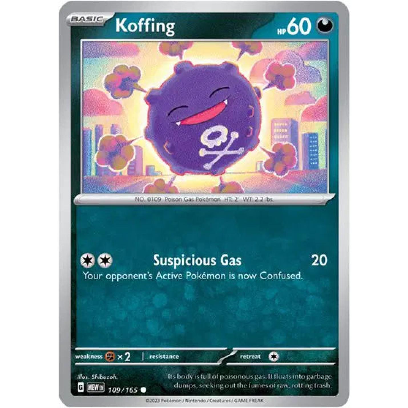 Koffing 109/165 - Scarlet & Violet 151 - Reverse Holofoil