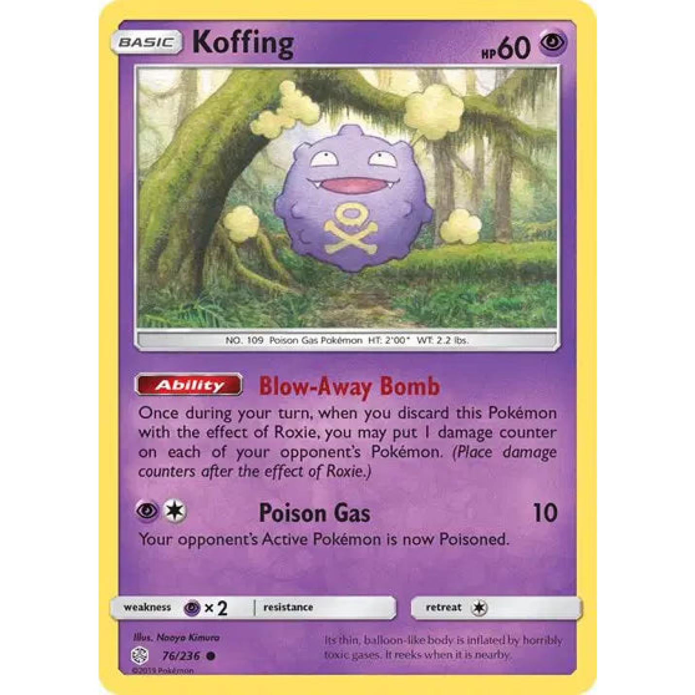 Koffing 76/236 - Cosmic Eclipse - Reverse Holofoil