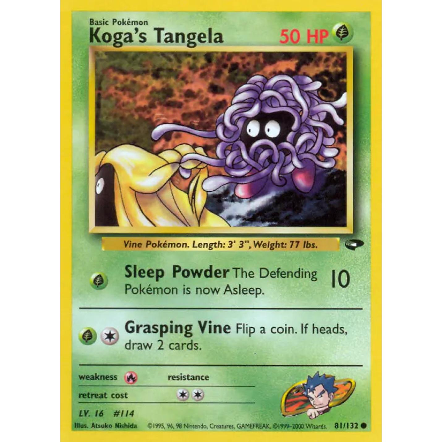 Koga's Tangela 81/132 - Gym Challenge (Unlimited) - Normal