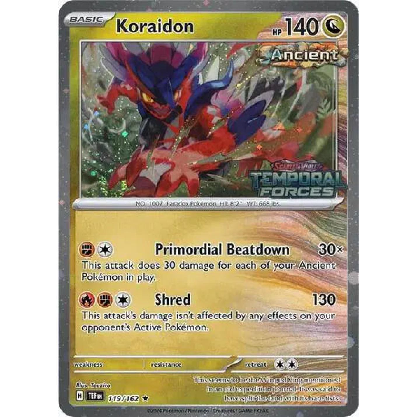 Koraidon 119/162 - Scarlet & Violet Promo - Holofoil (sealed)
