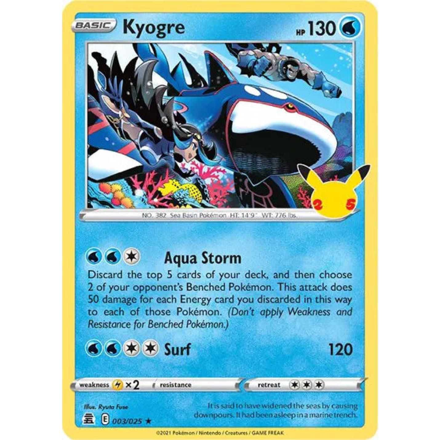 Kyogre 003/025 - Celebrations - Holofoil