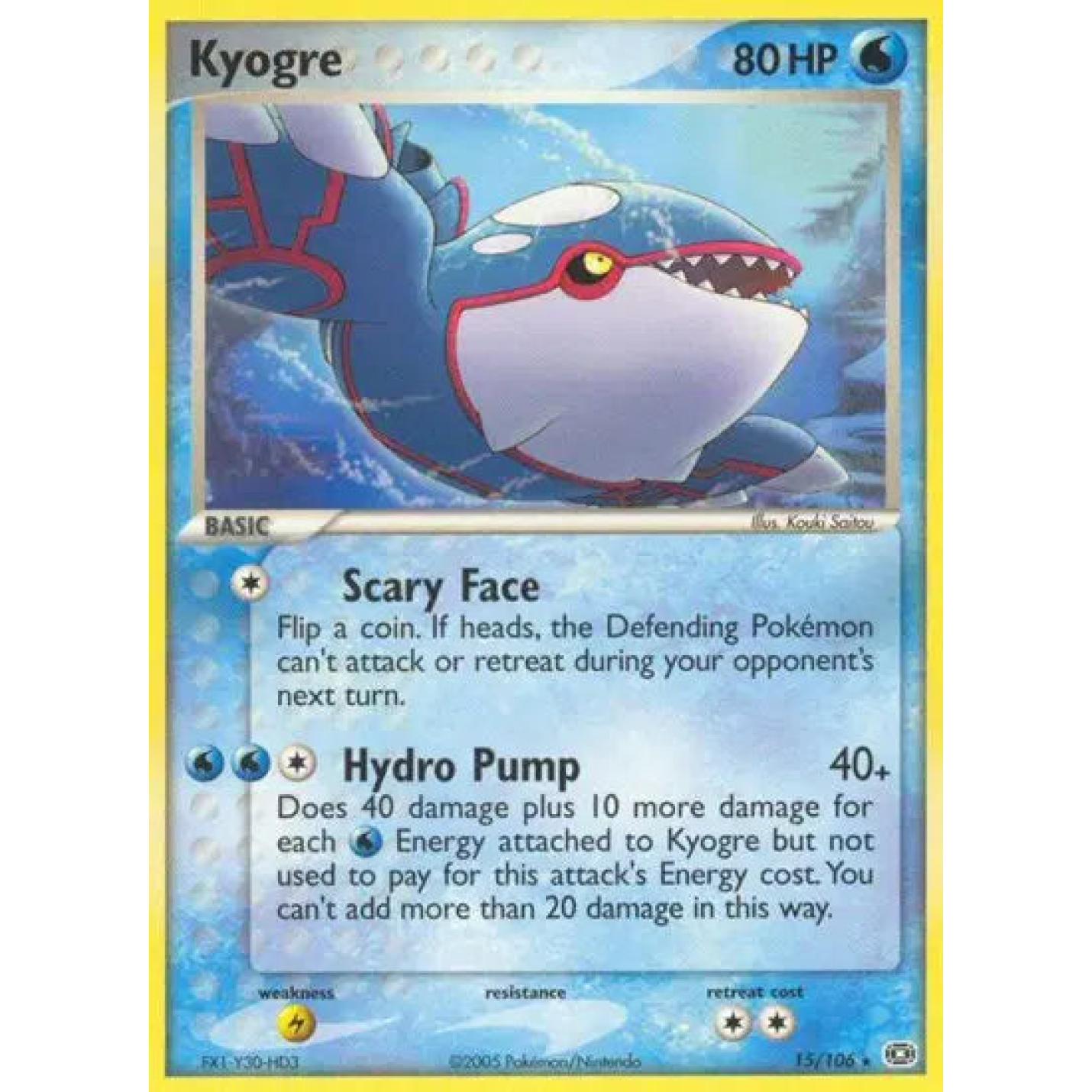 Kyogre 15/106 - EX Emerald - Normal