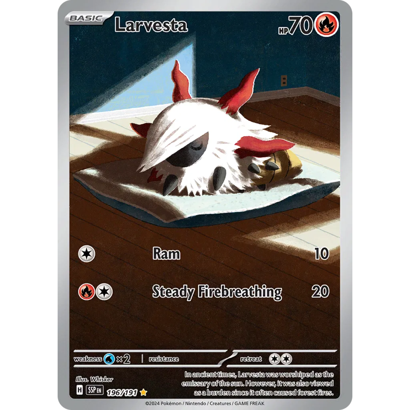 Larvesta 196/191 - Surging Sparks - Holofoil