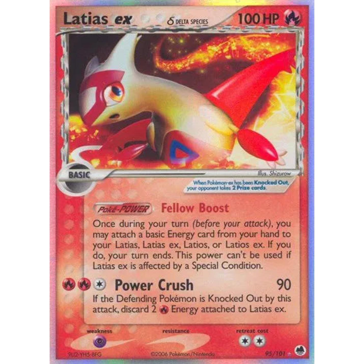 Latias ex (Delta Species) 95/101 - EX Dragon Frontiers - Holofoil