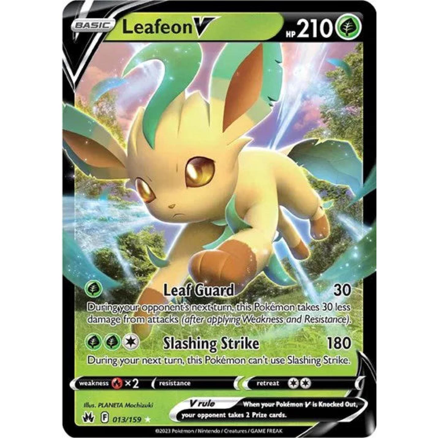 Leafeon V 013/159 - Crown Zenith - Holofoil