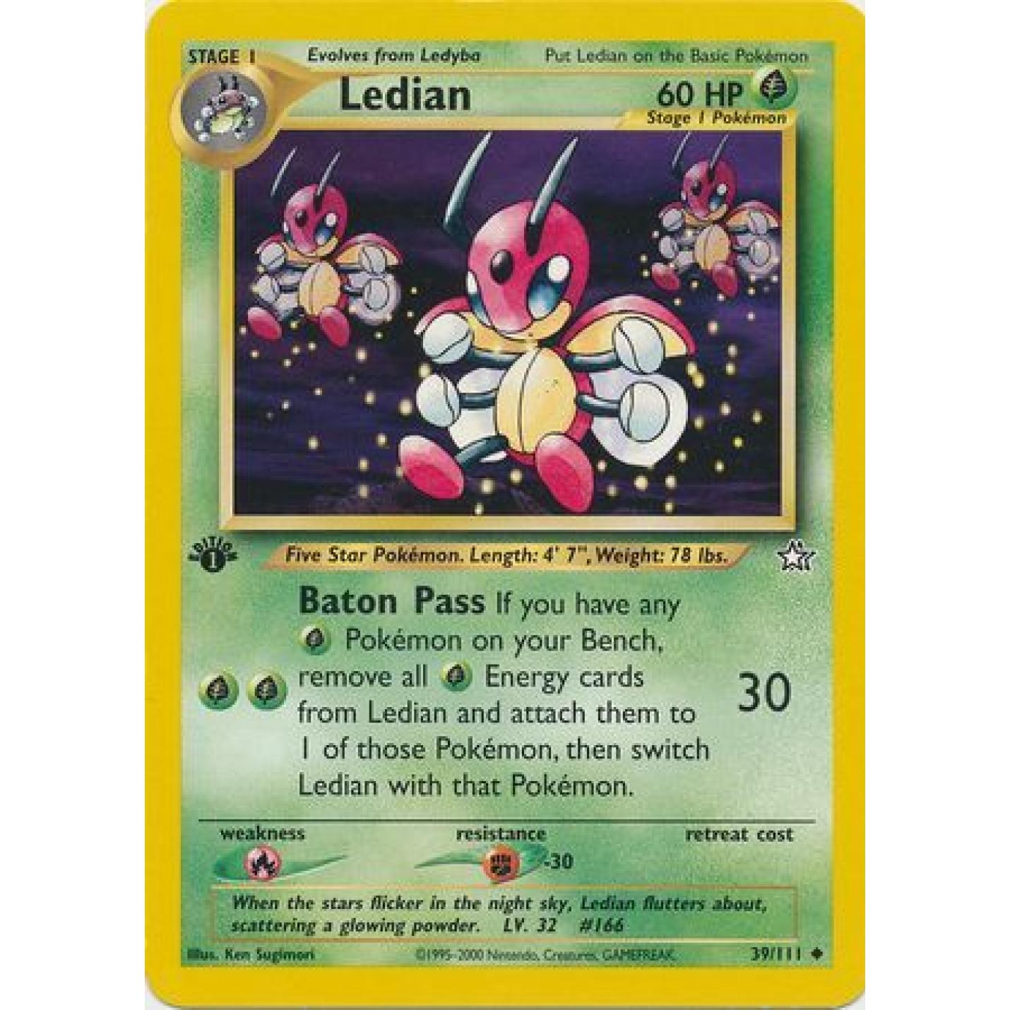 Ledian 39/111 - Neo Genesis (1st Edition) - Normal