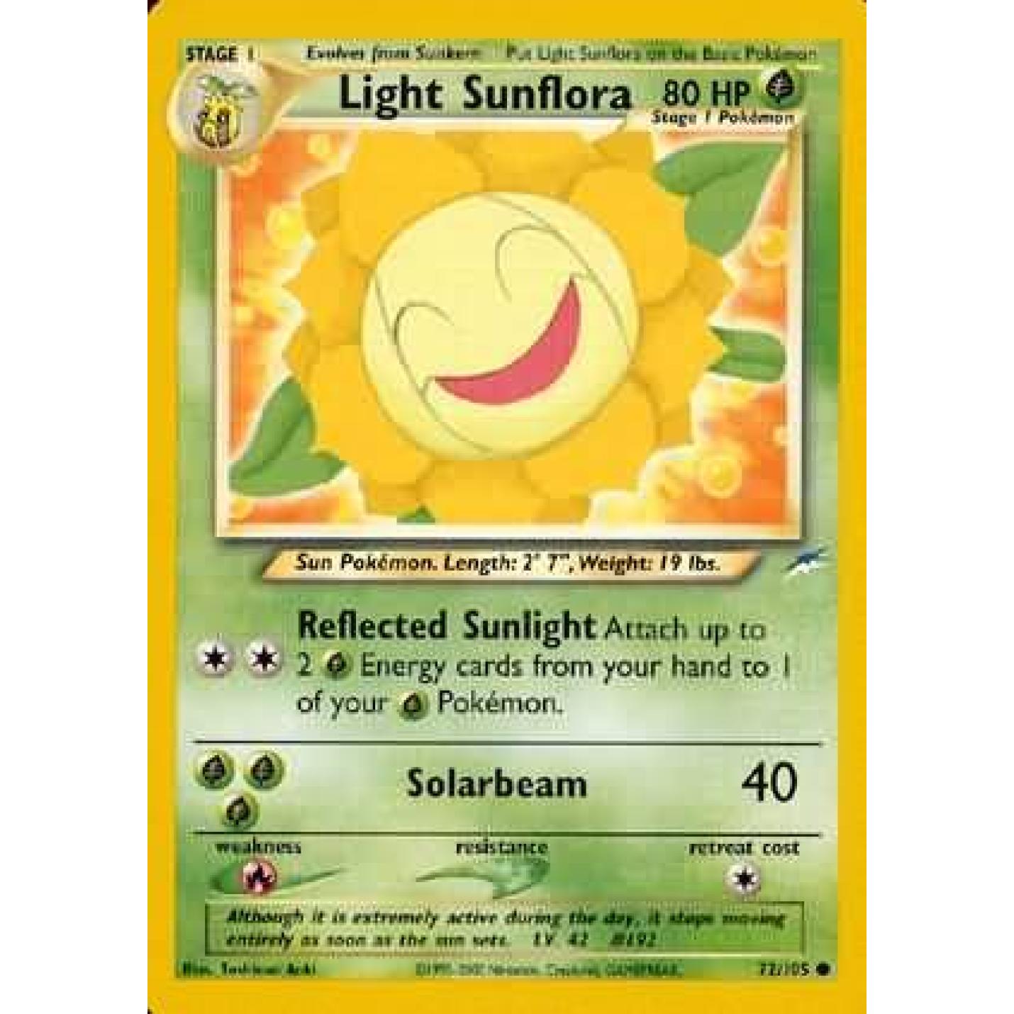 Light Sunflora 72/105 - Neo Destiny (Unlimited) - Normal
