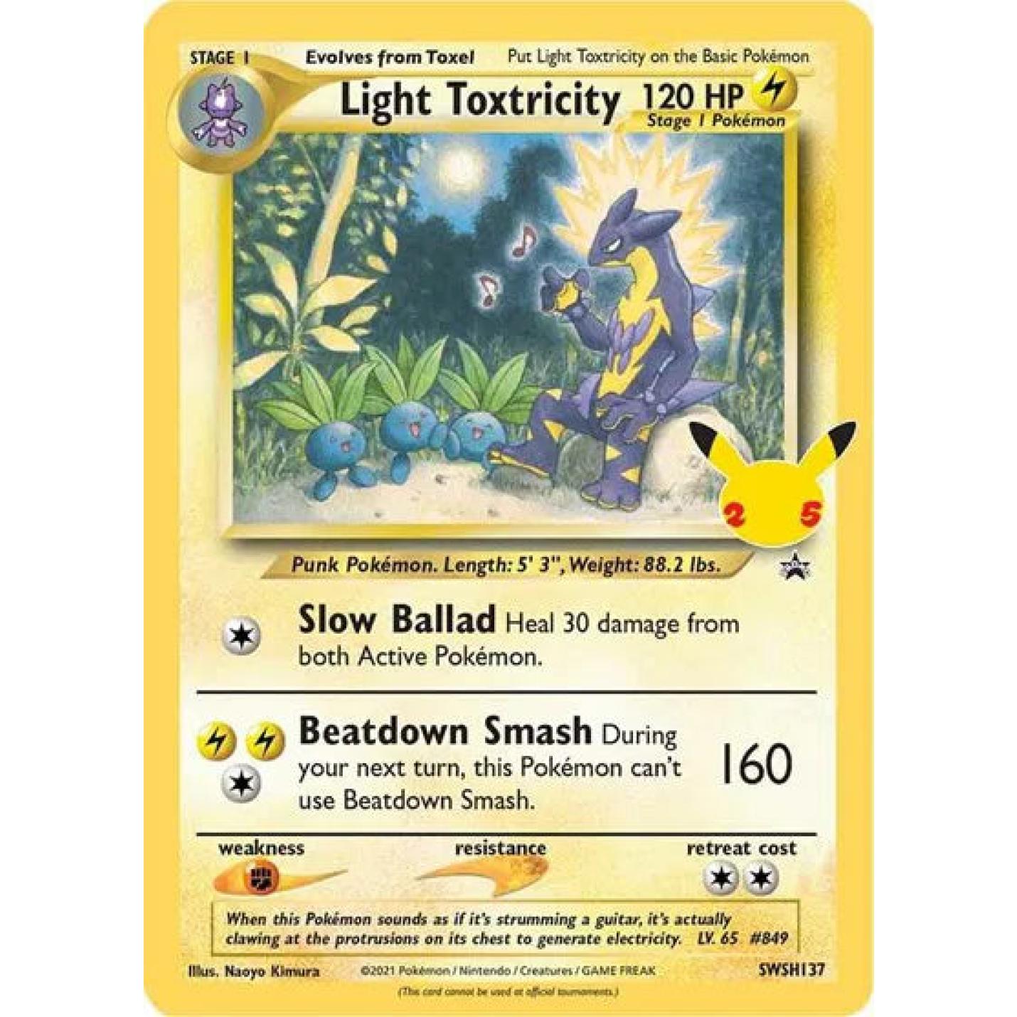 Light Toxtricity SWSH137 - Sword & Shield Promo - Holofoil