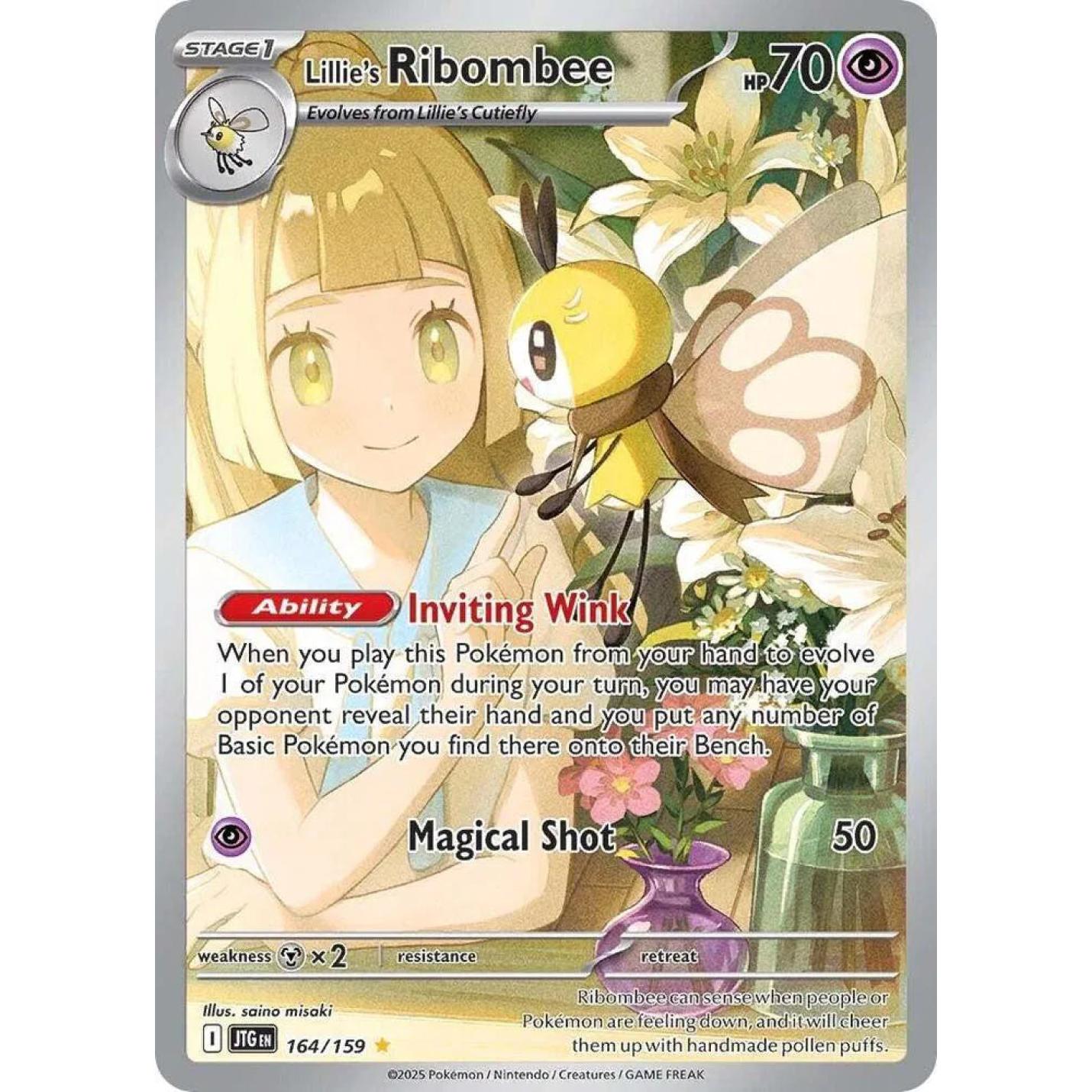 Lillie's Ribombee 164/159 - Journey Together - Holofoil