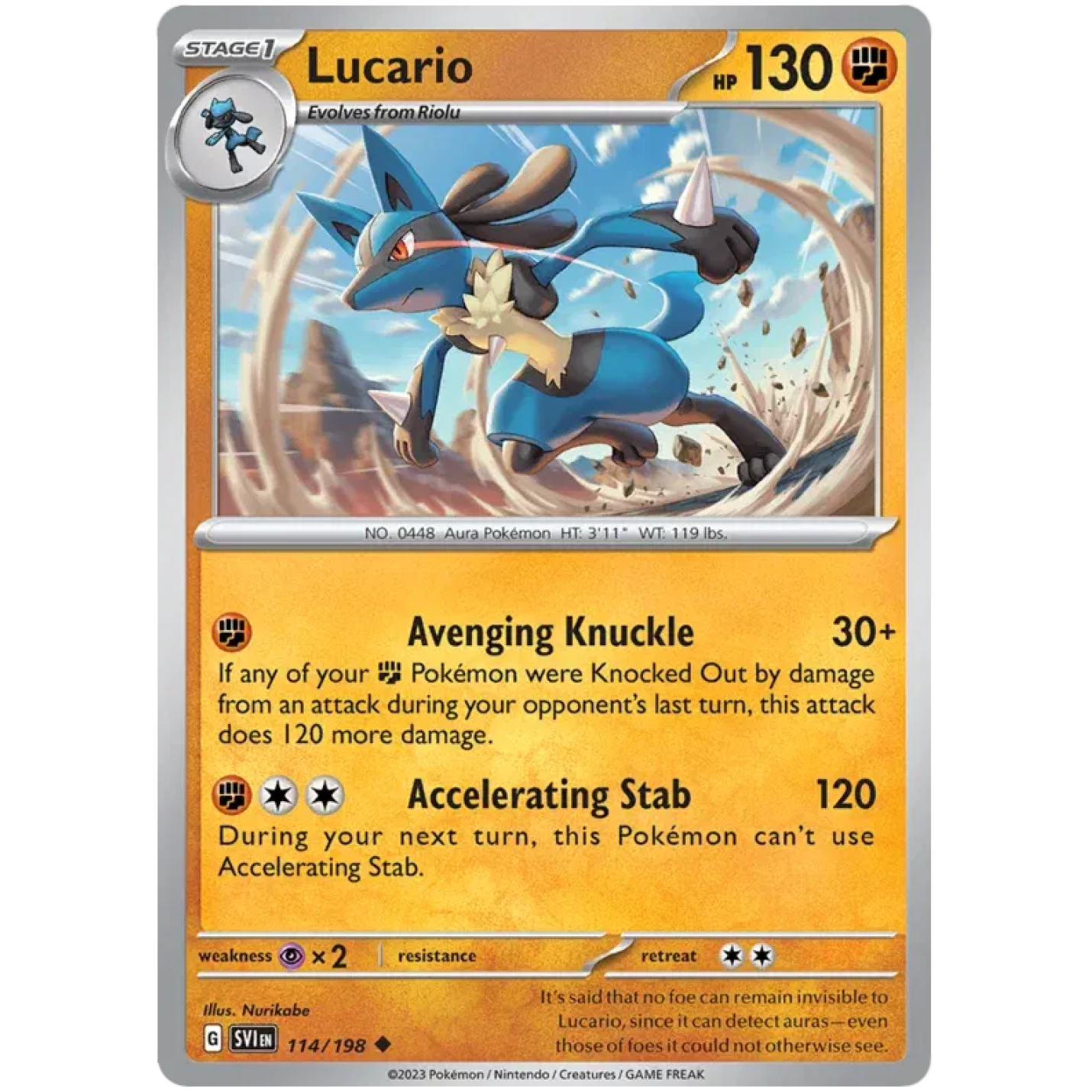 Lucario 114/198 - Scarlet & Violet - Normal