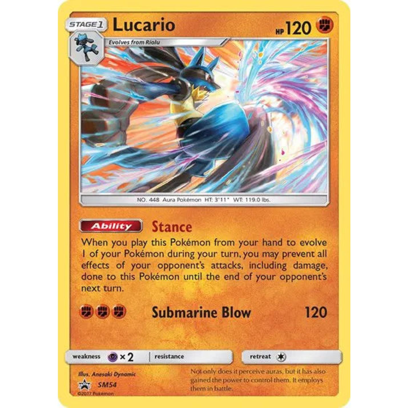 Lucario SM54 - Sun & Moon Promo - Holofoil