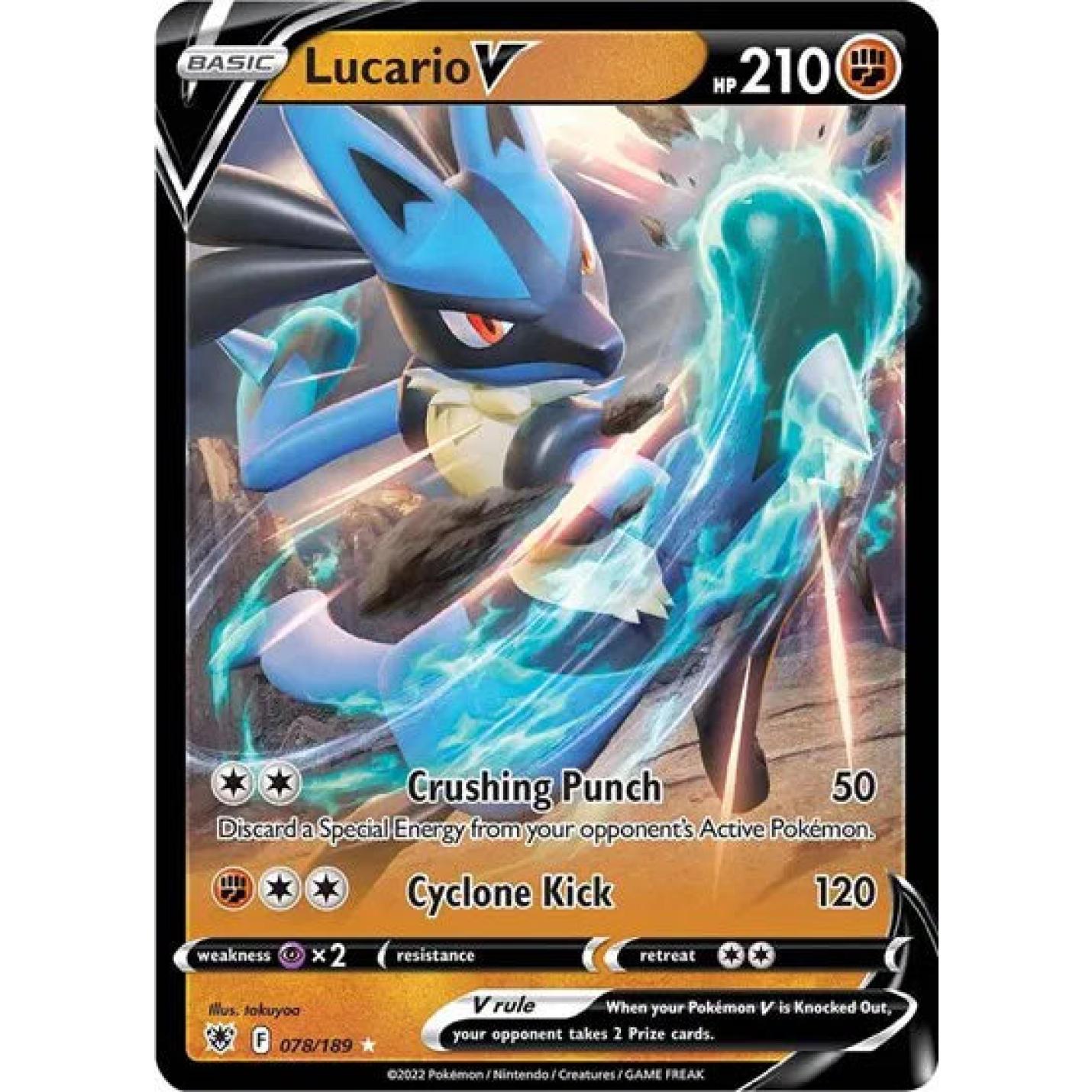 Lucario V 078/189 - Astral Radiance - Holofoil