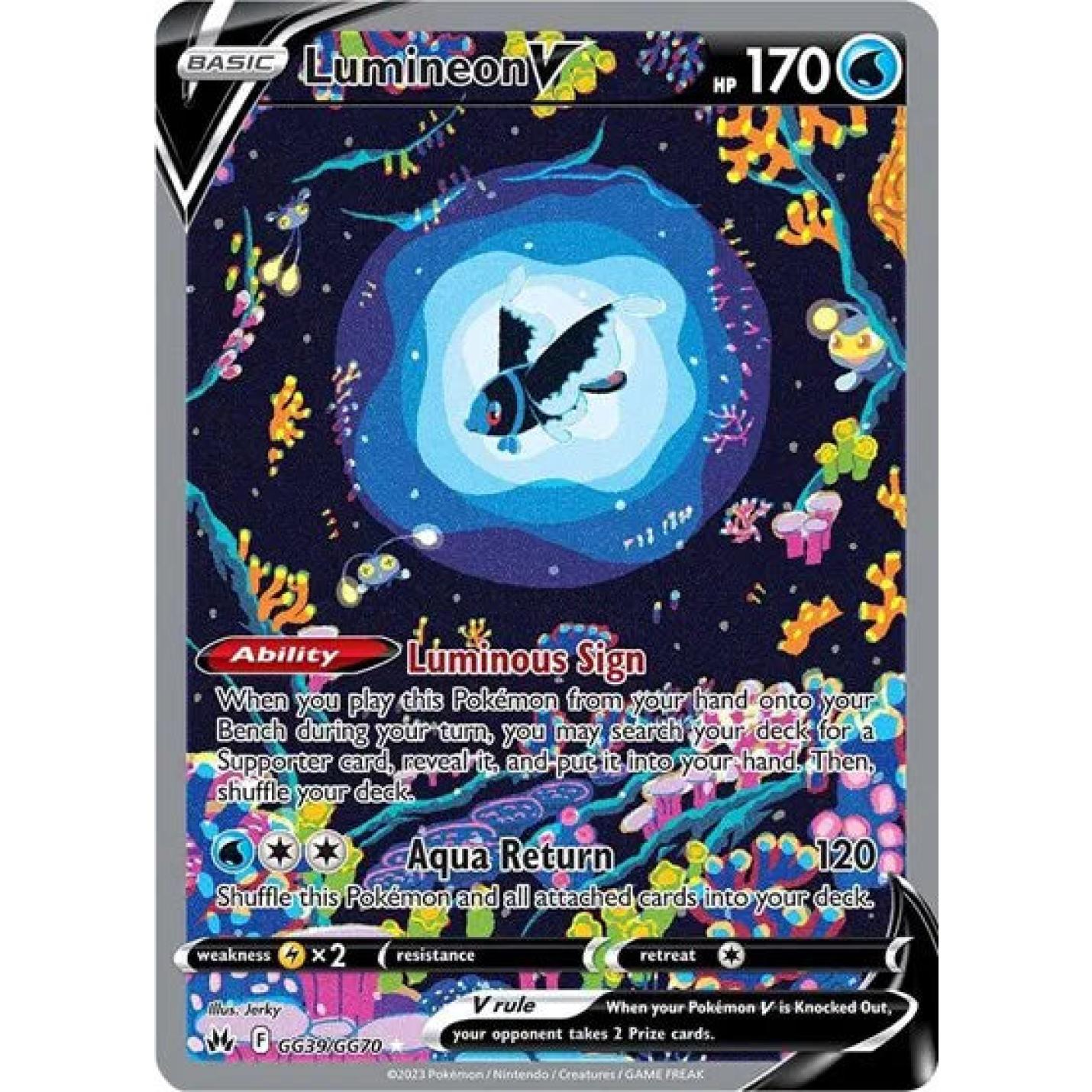 Lumineon V GG39/GG70 - Crown Zenith: Galarian Gallery - Holofoil