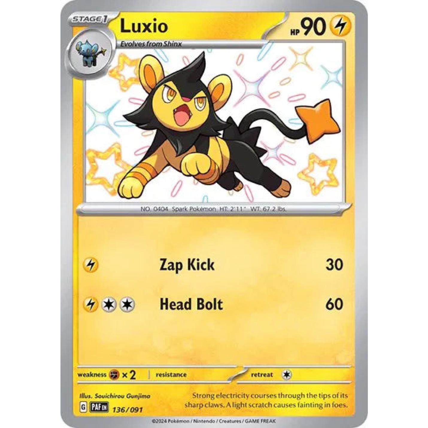 Luxio 136/091 - Paldean Fates - Holofoil