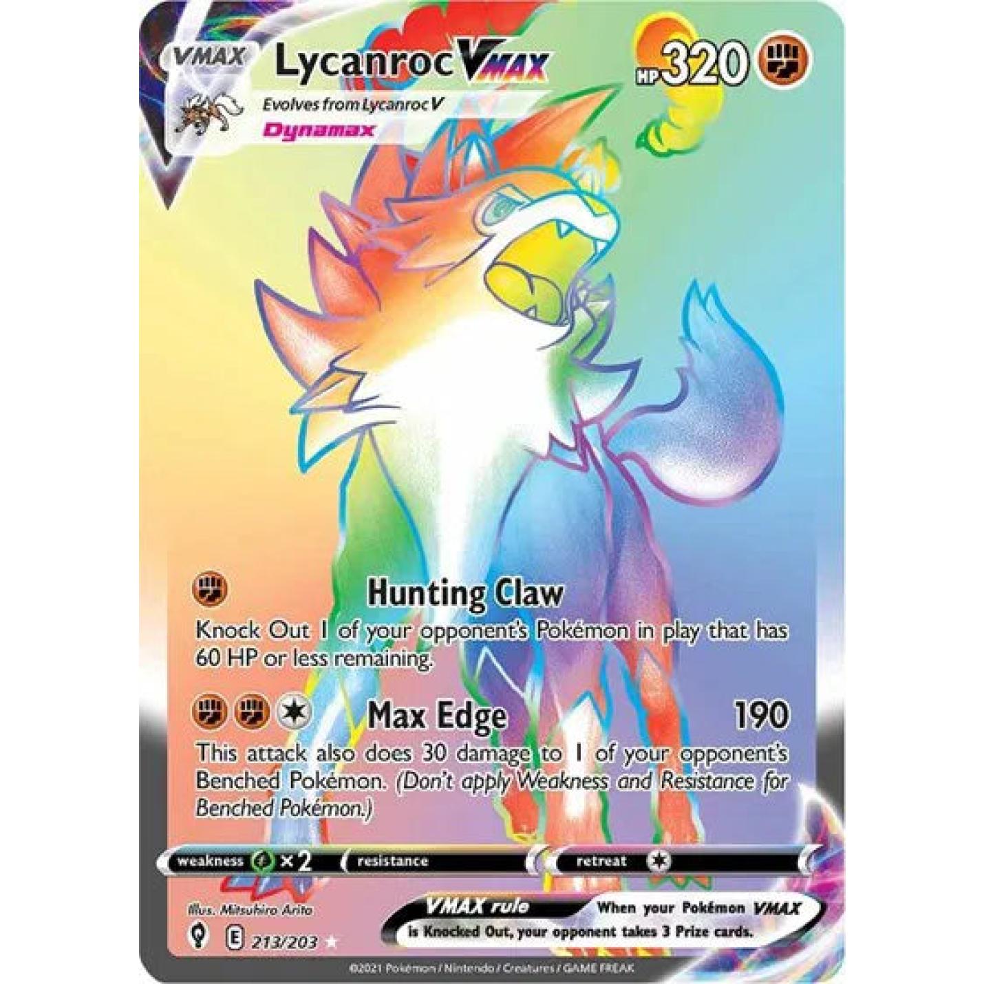 Lycanroc VMAX 213/203 - Evolving Skies - Holofoil