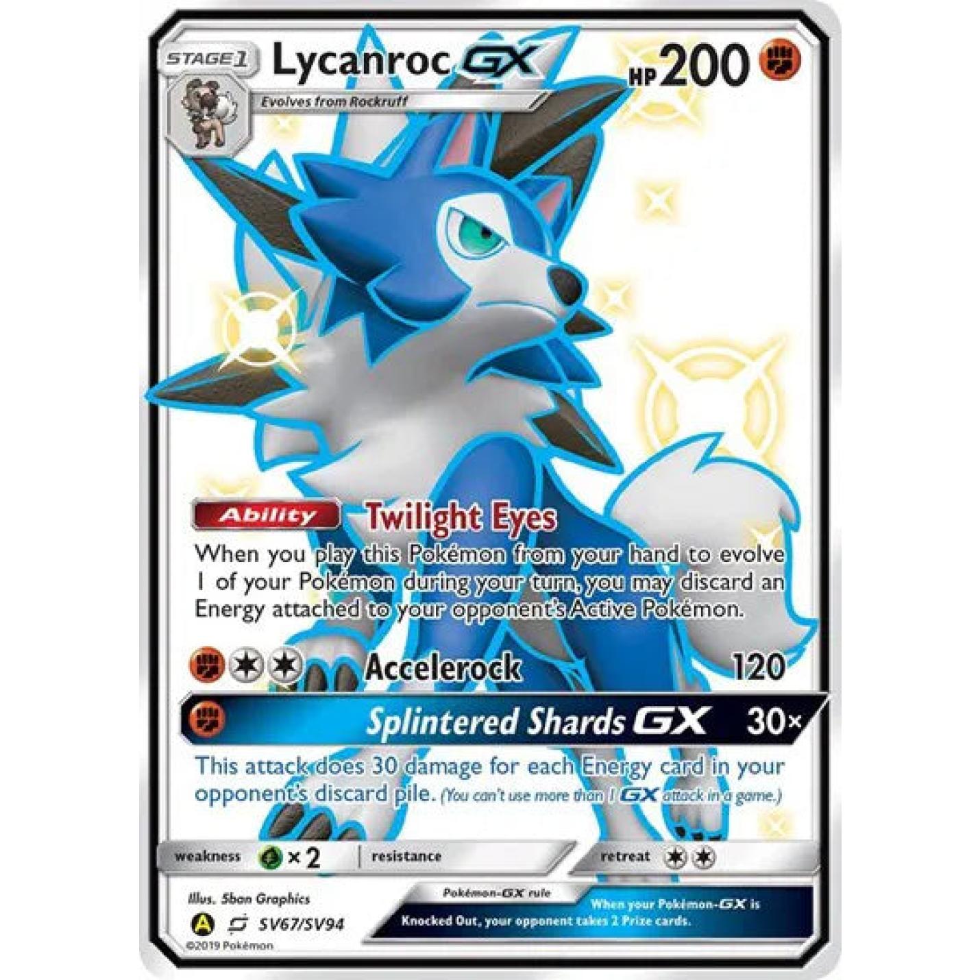 Lycanroc GX SV67/SV94 - Hidden Fates: Shiny Vault - Holofoil