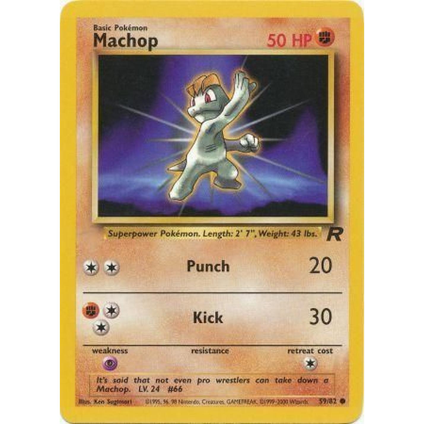 Machop 59/82 - Team Rocket (Unlimited) - Normal