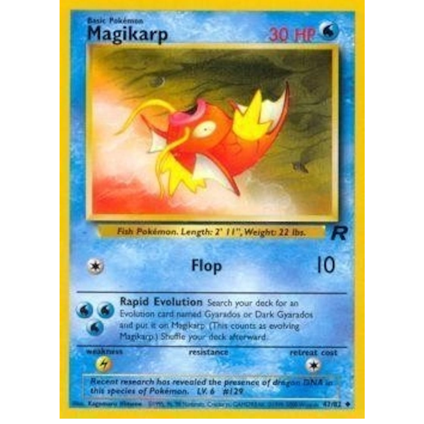 Magikarp 47/82 - Team Rocket (Unlimited) - Normal