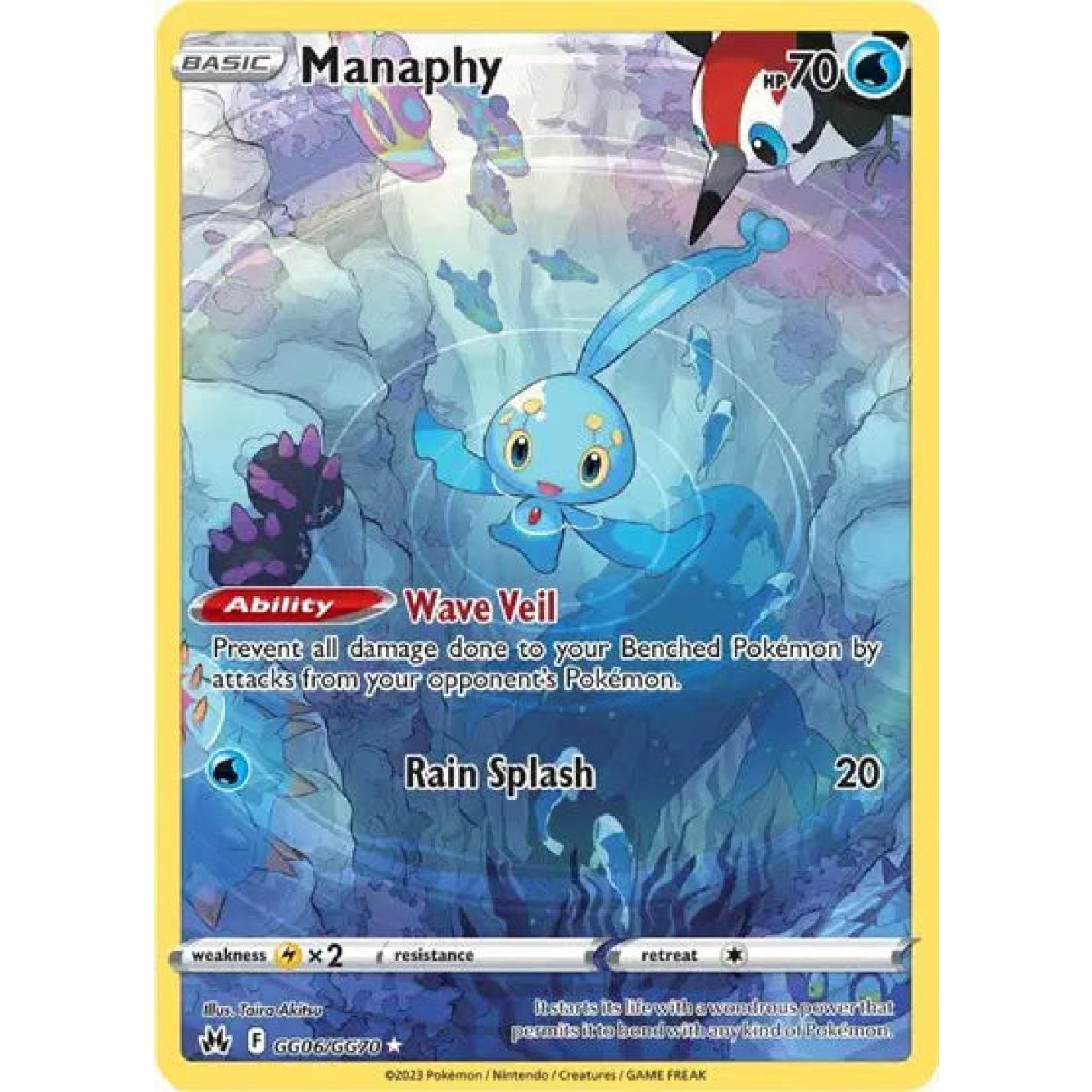 Manaphy GG06/GG70 - Crown Zenith: Galarian Gallery - Holofoil