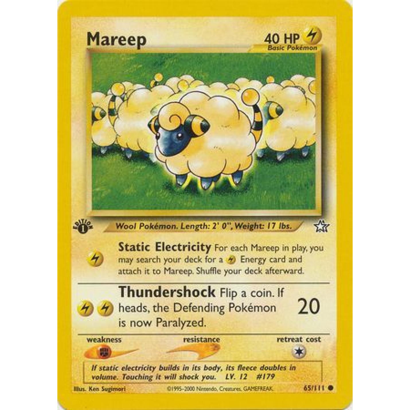 Mareep 65/111 - Neo Genesis (1st Edition) - Normal