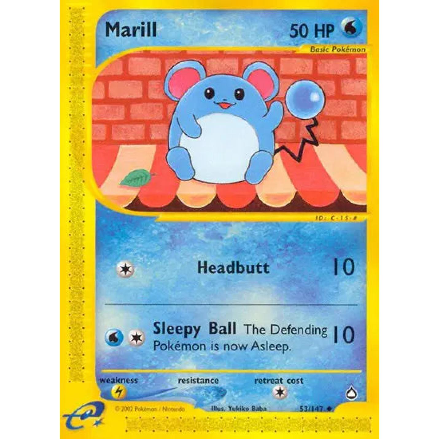 Marill 53/147 - Aquapolis - Normal